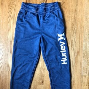 Boys M Hurley Nike Drifit joggers Blue Melange